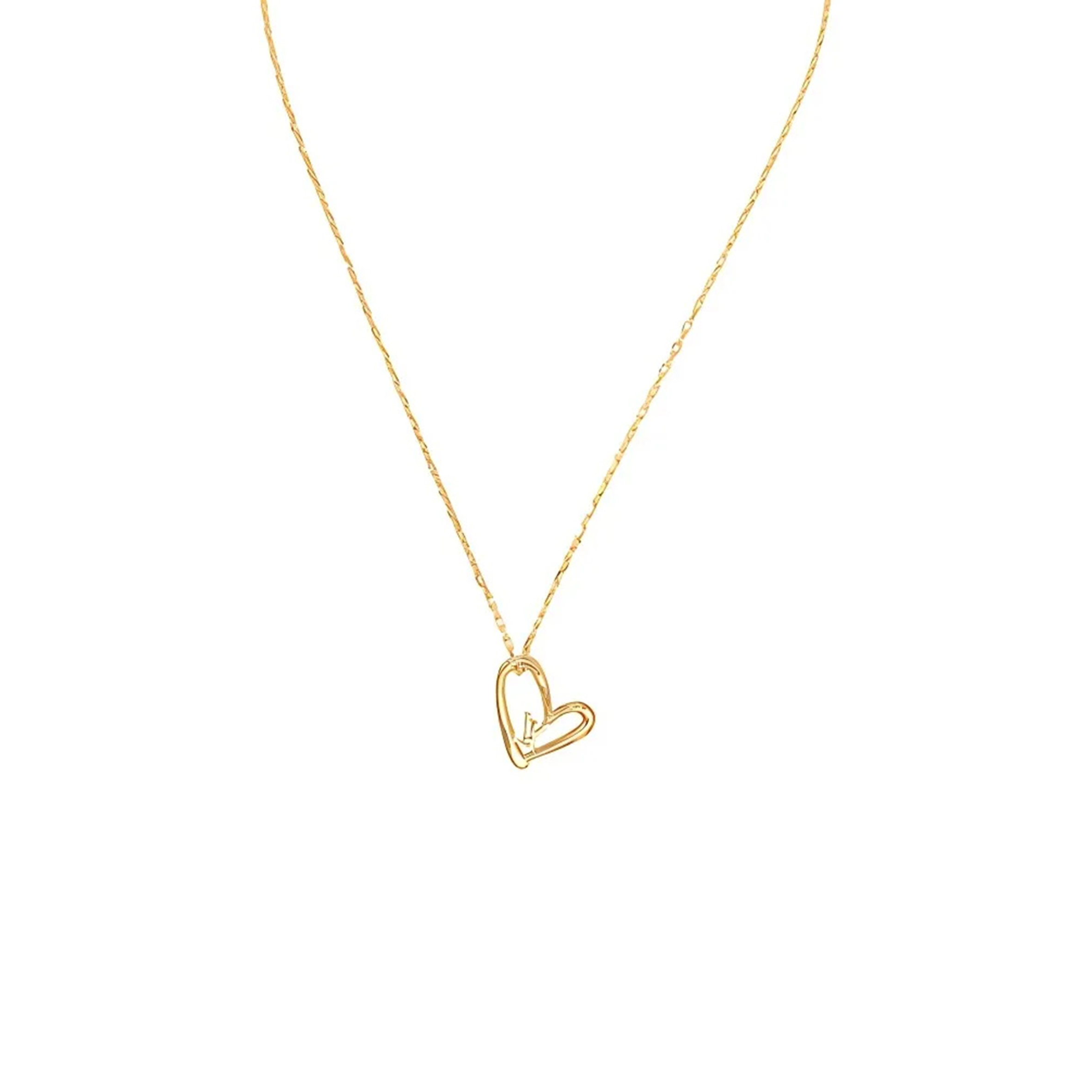 LOUIS VUITTON COLLIER HEART FALL IN LOVE NECKLACE M00465